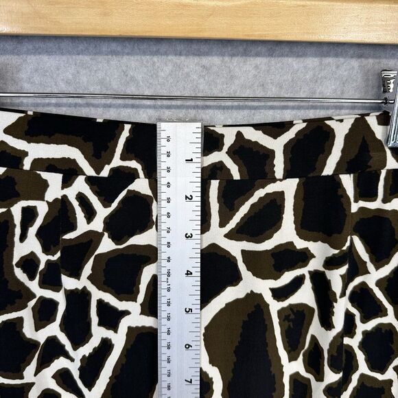 Kasper Womens Skirt Size Large Giraffe Animal Print Straight Pull On New Tags - Picture 3 of 10